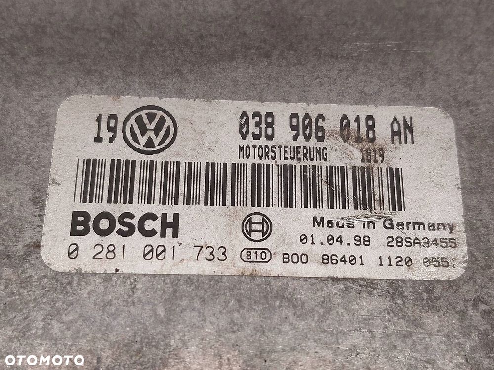 ZESTAW STARTOWY VW GOLF IV 1.9 TDI 90KM 1J0919860 038906018AN 4B0905851C - 7