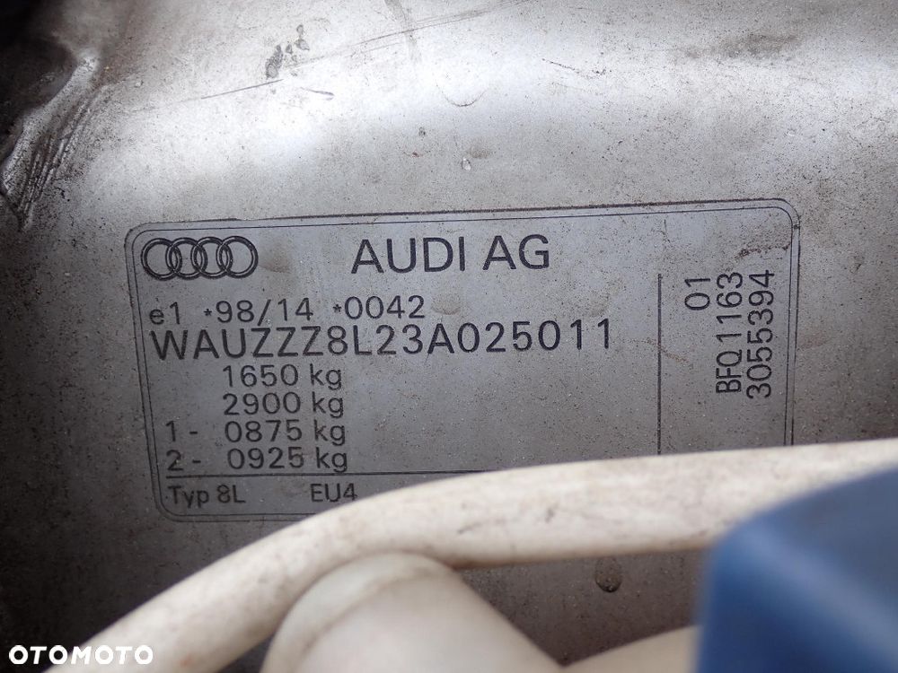 CZĘSCI - Audi A3 8L 1,6 102KM BFQ FILM HB 3D LIFT 5B DUU lakier LY7W 2002r. INDEX - 10043 - 7