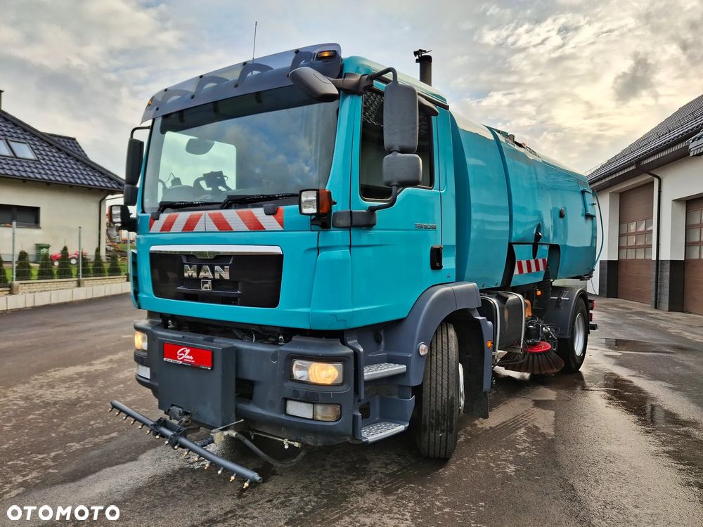 MAN TGM 18.290 Zamiatarka BUCHER 2 Silniki Karcher Mycie Ciśnieniowe - 2