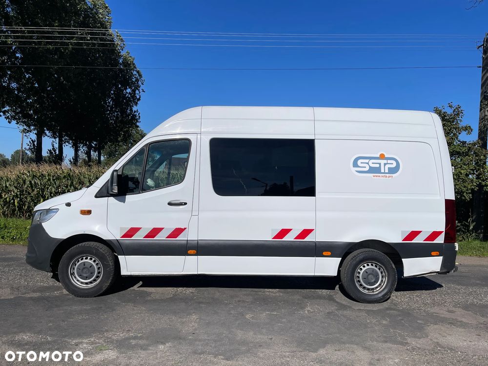 Mercedes-Benz Sprinter W907 Nowy Model 2020 ROK 314 CDI L2H2 Średniak Średni Brygadówka 6 Osobowa 6 osób Dubel Kabina Holenderka - 3