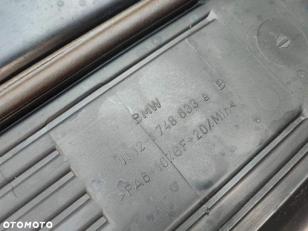 BMW E36 / E38 / E39 / Z3. ORYGINALNA POKRYWA SILNIKA / OSŁONA SILNIKA + OSŁONA KOLEKTORA SSĄCEGO DO SILNIKÓW GAMY M52B20 / M52B25 / M52B28. O NR: 1 748 633 / 1 740 160 OEM. W BARDZO DOBRYM STANIE. - 11