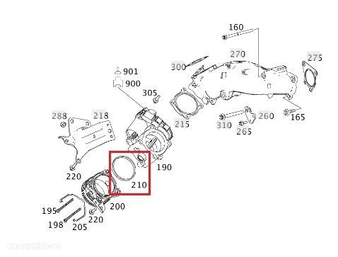 MERCEDES WIELE MODELI Uszczelka krocca przepustnicy V6 ORYGINAL - 3
