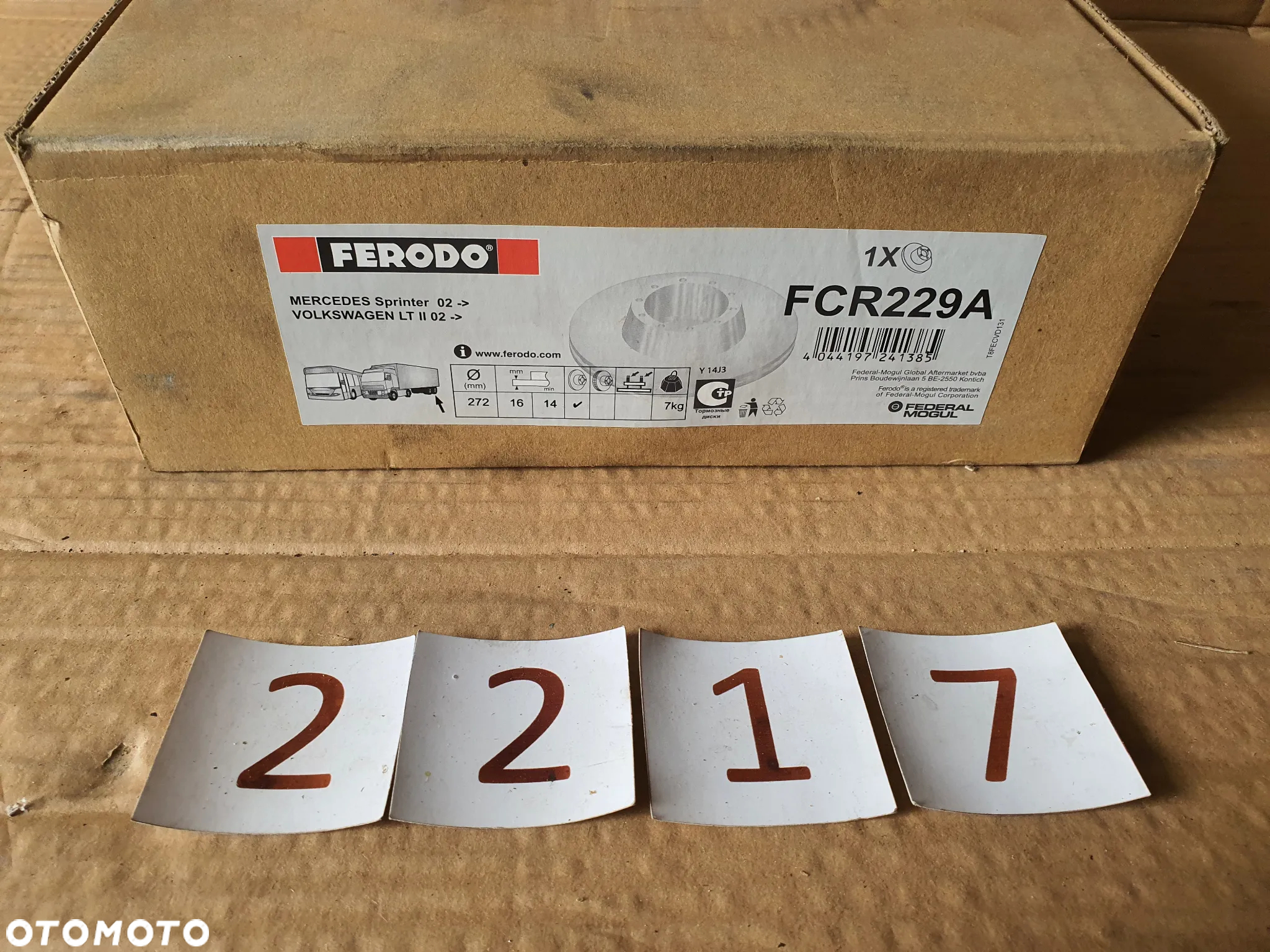 Tarcza hamulcowa tył 272x16 Mercedes Sprinter VW LT Multicar Fumo 9024230612 2D0501205 - 2