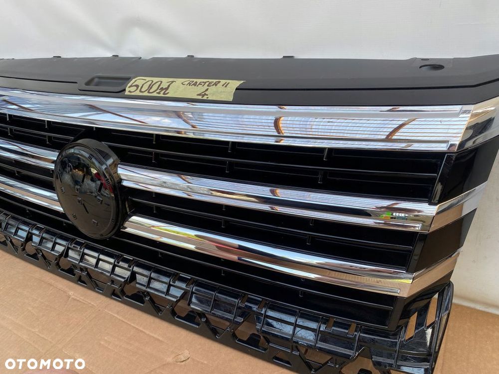 VW CRAFTER II 17 - ATRAPA GRILL ORYGINALNA CHROM 7C0853651 - 5