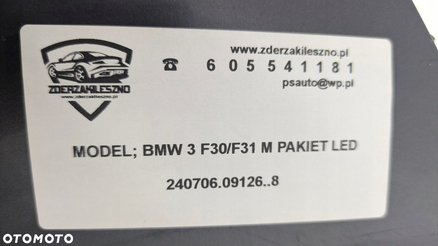 Zderzak przedni BMW 3 F30 F31 M PAKIET LED - 13