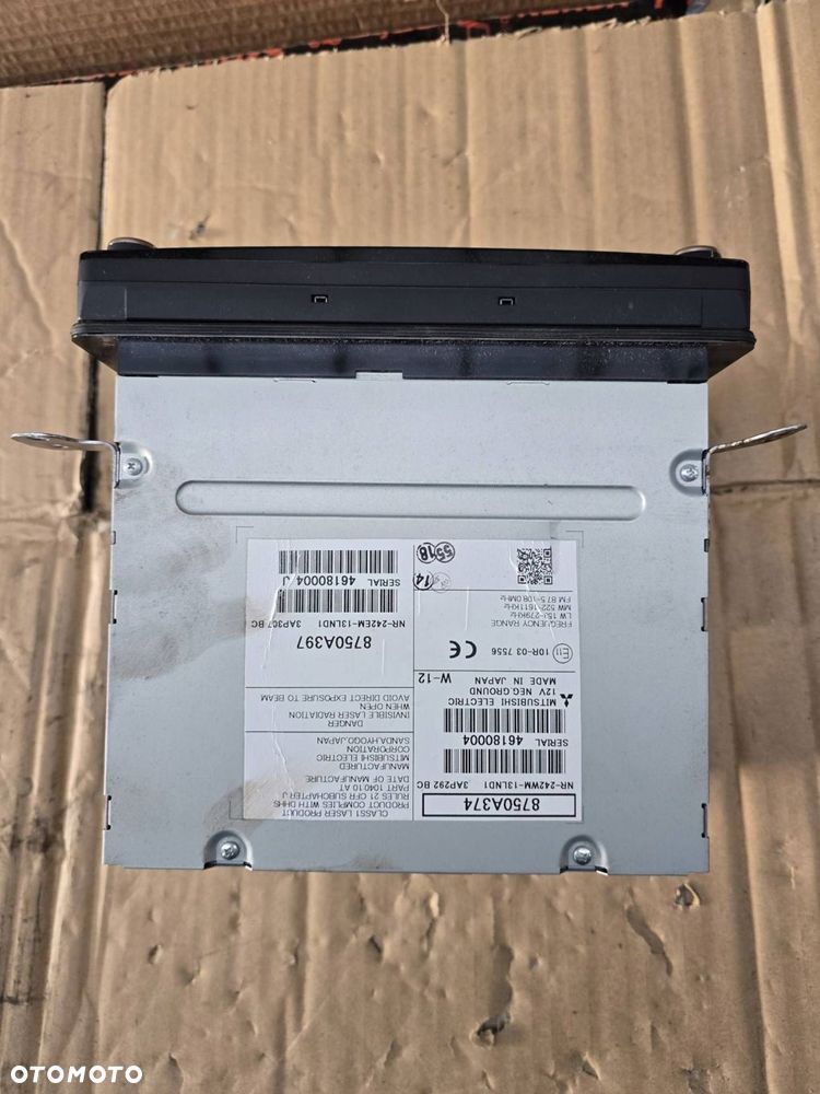 radio ekran wyświetlacz navi mitsubishi outlander iii 2012-2015 8750a374 - 2