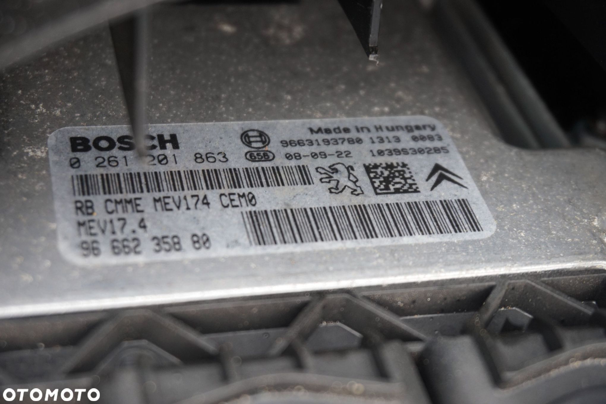 ZESTAW STARTOWY ODPALENIA 308 I T7 SW 1.6 VTI 9666235880 PEUGEOT 2007-2011 - 1