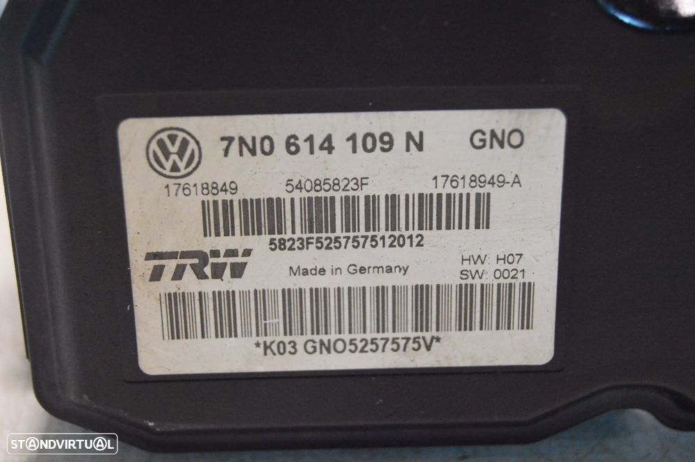 ABS MODULO BLOCO HIDRAULICO TRW VW VOLKSWAGEN SEAT 7N0614109N 7N0614109 17618849 54058523F 54058523 17618949A 17618949 VW VOLKSWAGEN SHARAN 7N2 2.0 TDI 140CV CFF CFFB - 8