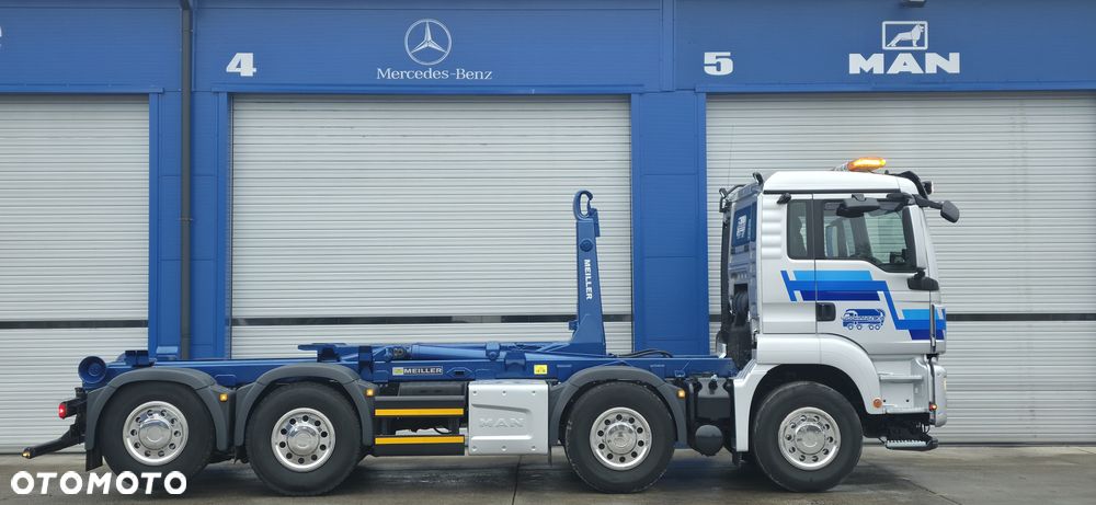 MAN TGS 35.460 8x2 hakowiec MEILLER RK 20.70 TS kontener 7m - 4