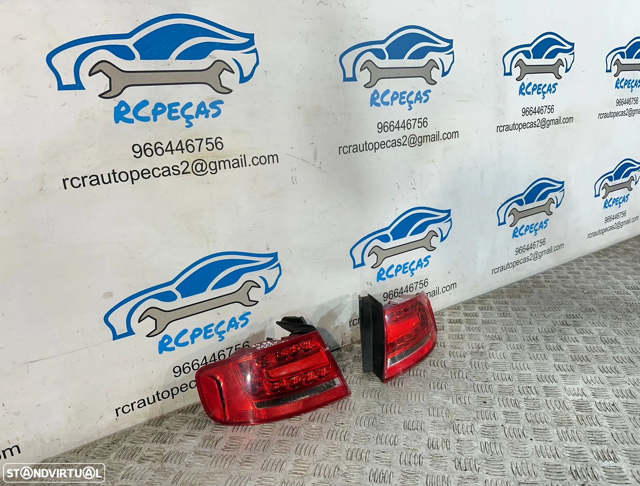 .Conjunto Farolins Led Originais Tras Traseiro Direito Esquerdo Audi A4 B8 Sedan F30 2008 - 2016 - 1