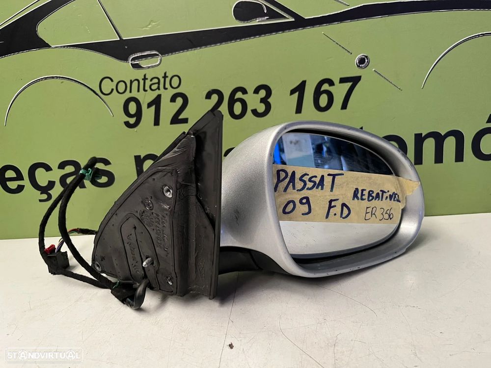 Vw Passat B6 - ESPELHO RETROVISOR REBATIVEL DIREITO - ER356 - 2