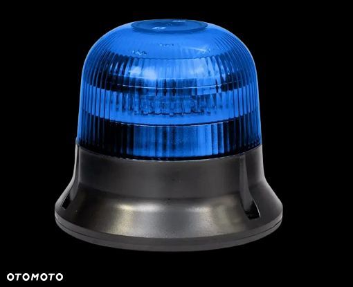 Lampa ostrzegawcza LED 12-36V, błysk podwójny,niebieski radiowóz straż
