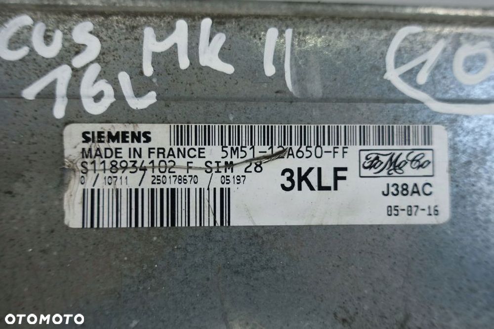 KOMPUTER Ford Focus MK2 II 1.6 16V SILNIKA 5M51-12A650-FF - 14