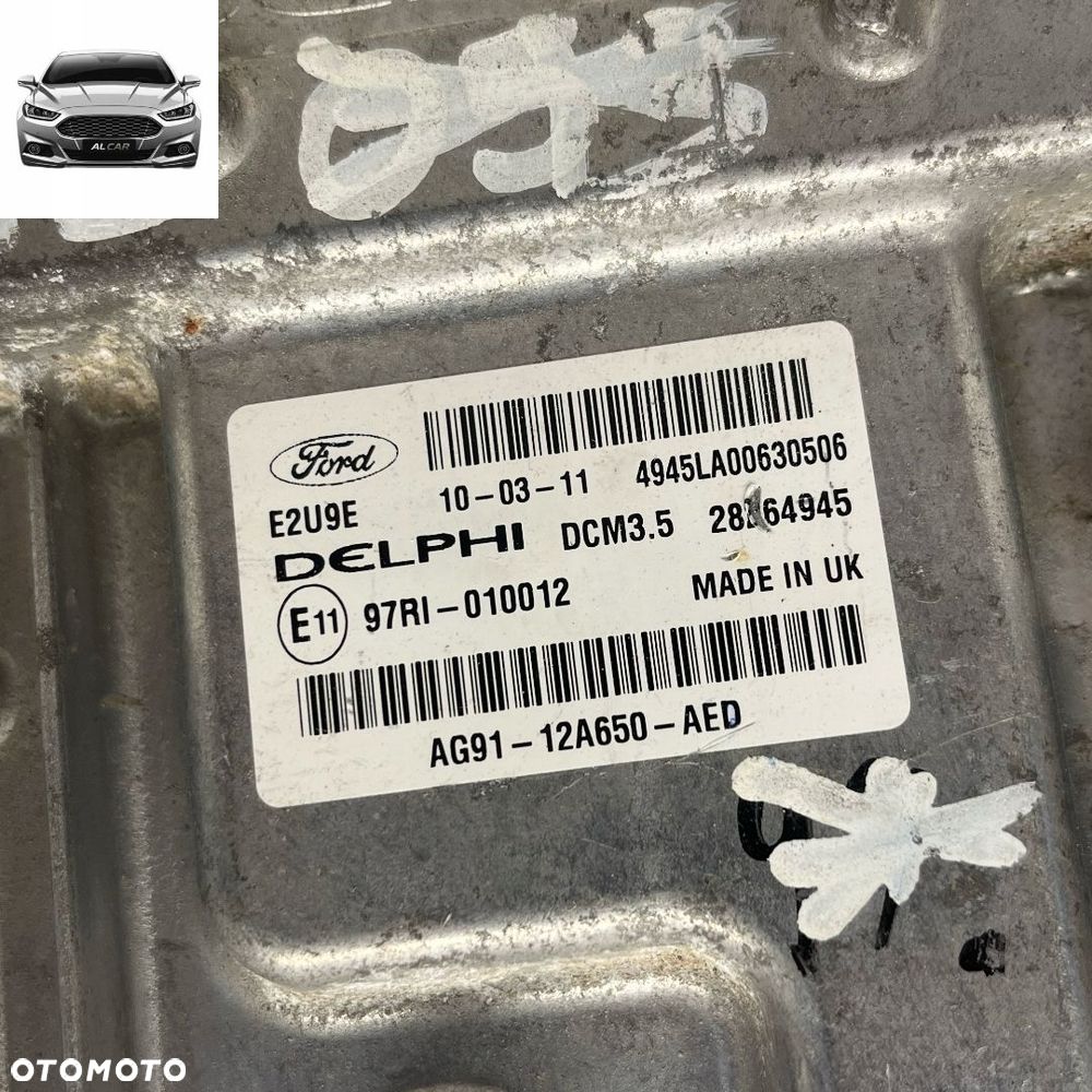 STEROWNIK SILNIKA 2.0 TDCI EURO 5 FORD MONDEO MK4 AG91-12A650-AED - 2