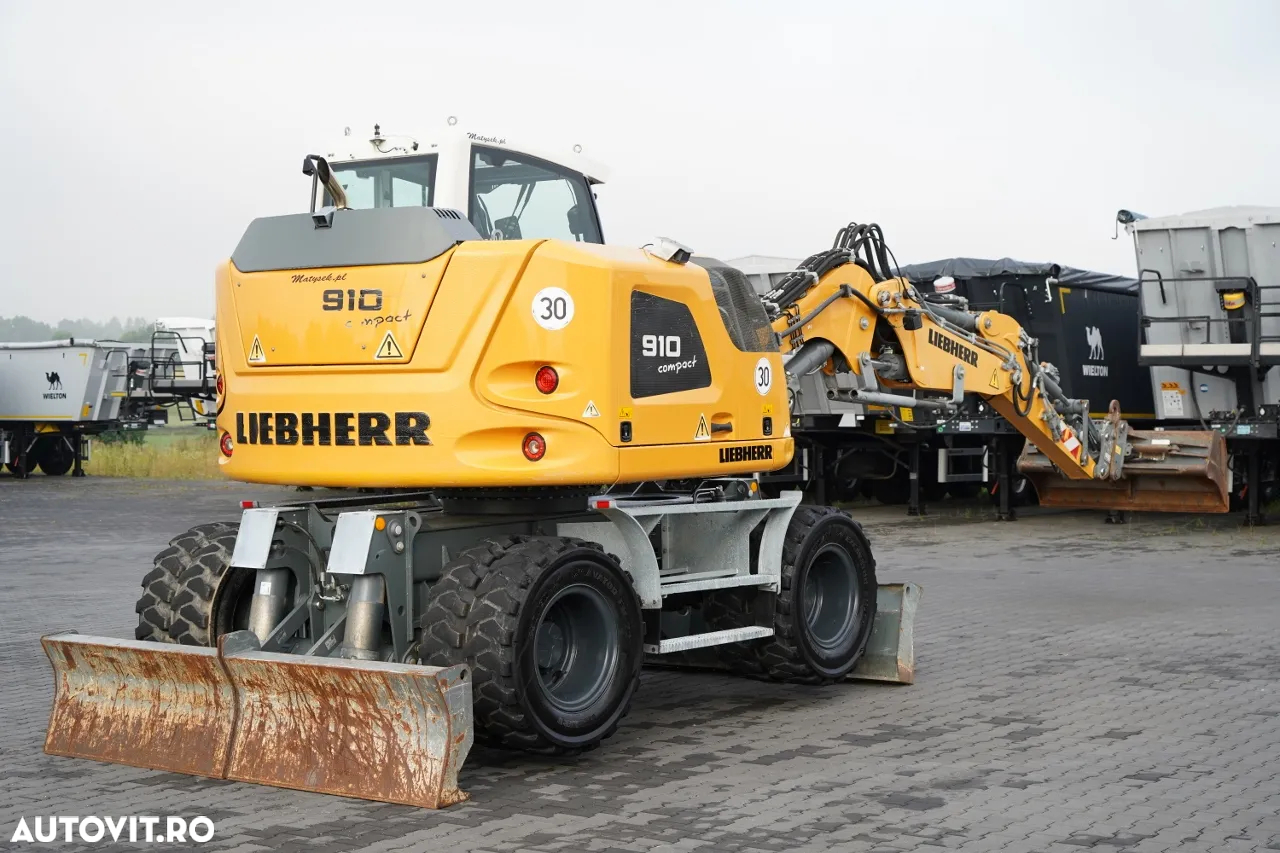 Liebherr 910 COMPACT LITRONIC / EXCAVATOR PE ROȚI / AER CONDIȚIONAT / CAMERĂ / ANUL 2020 / CONTRACT DE SERVICE POST-SERVICE - 8