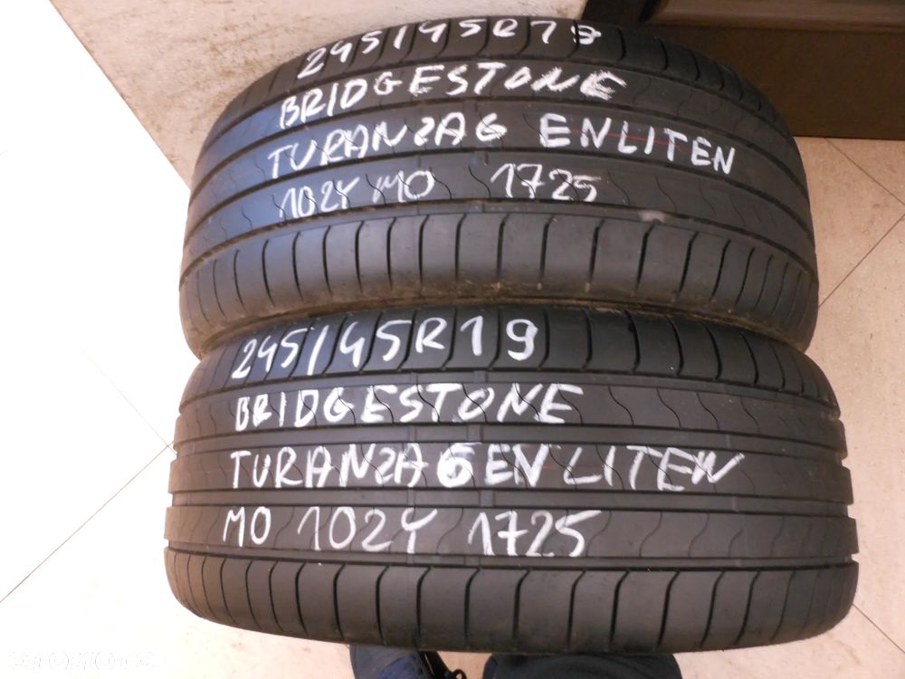 Opony 245/45r19 bridgestone turanza 6 enliten nowe demo - 1