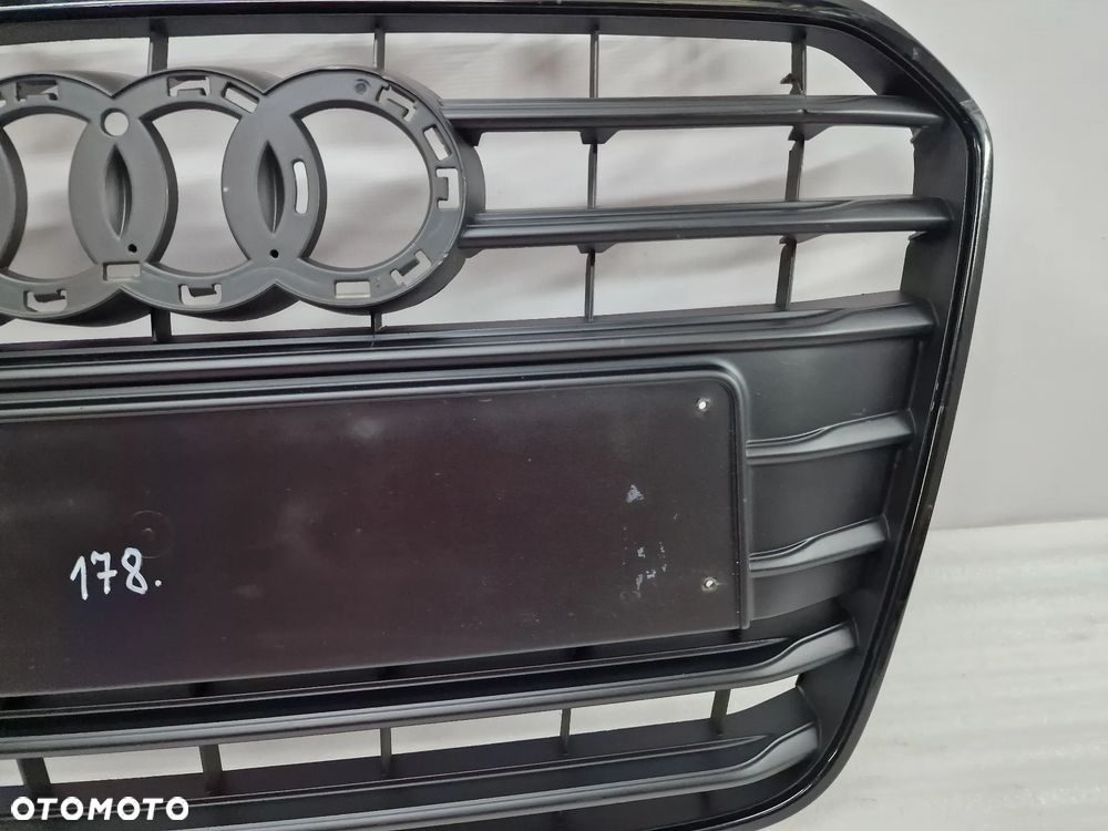 AUDI A6 C7 4G0 S-LINE 10- ATRAPA / GRILL PRZEDNI PRZÓD BEZ PDC CZARNY BLACK , NR 4G0853653 / 4G0853651 , NR AUKCJI GL178 - 4