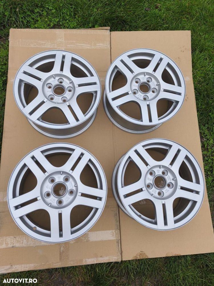 Set jante aliaj 5×112 R16 Volkswagen Audi Skoda Seat - 1