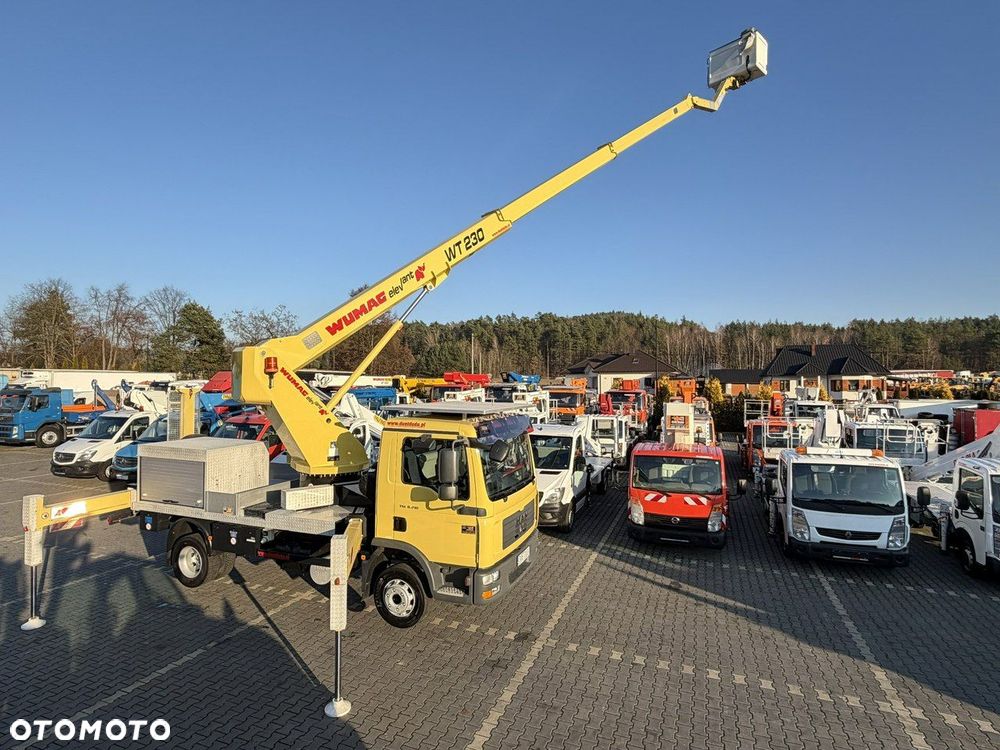 MAN TGL 8.210 Zwyżka WUMAG WT 230 23m w bok 18m podnośnik - 2