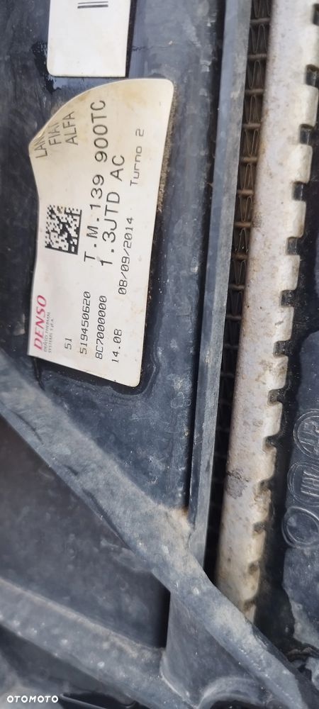 Fiat Panda III 1.3 jtd Chłodnice pas wzmocnienie kpl - 3