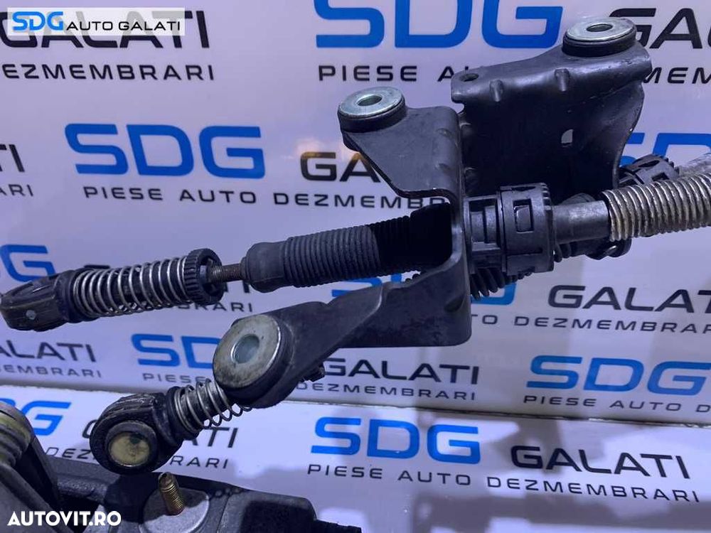 Ansamblu Maneta cu Sufe Timonerie Schimbator Viteze Cutie Manuala in 5 Trepte Skoda Fabia 1 1.4 TDI AMF 2000 - 2008 Cod 6Q0711049 6Q0711061 6Q0711266 6Q0711265E - 4