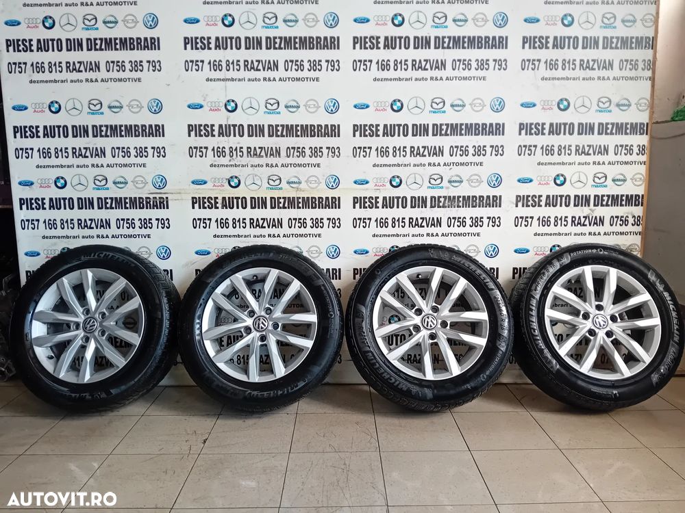 Jante R16 Vw Passat B8 Arteon Touran Caddy Golf 215/60R16 5x112 Anvelope Michelin M+S DOT 2023 - 2