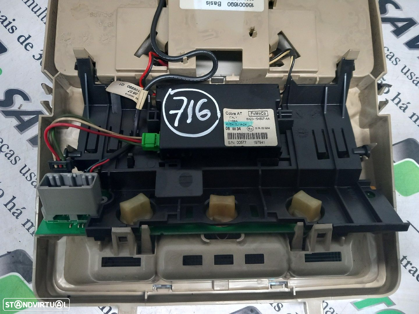 Plafonier / Botão Luz Tecto Jaguar Xf (X250) - 4