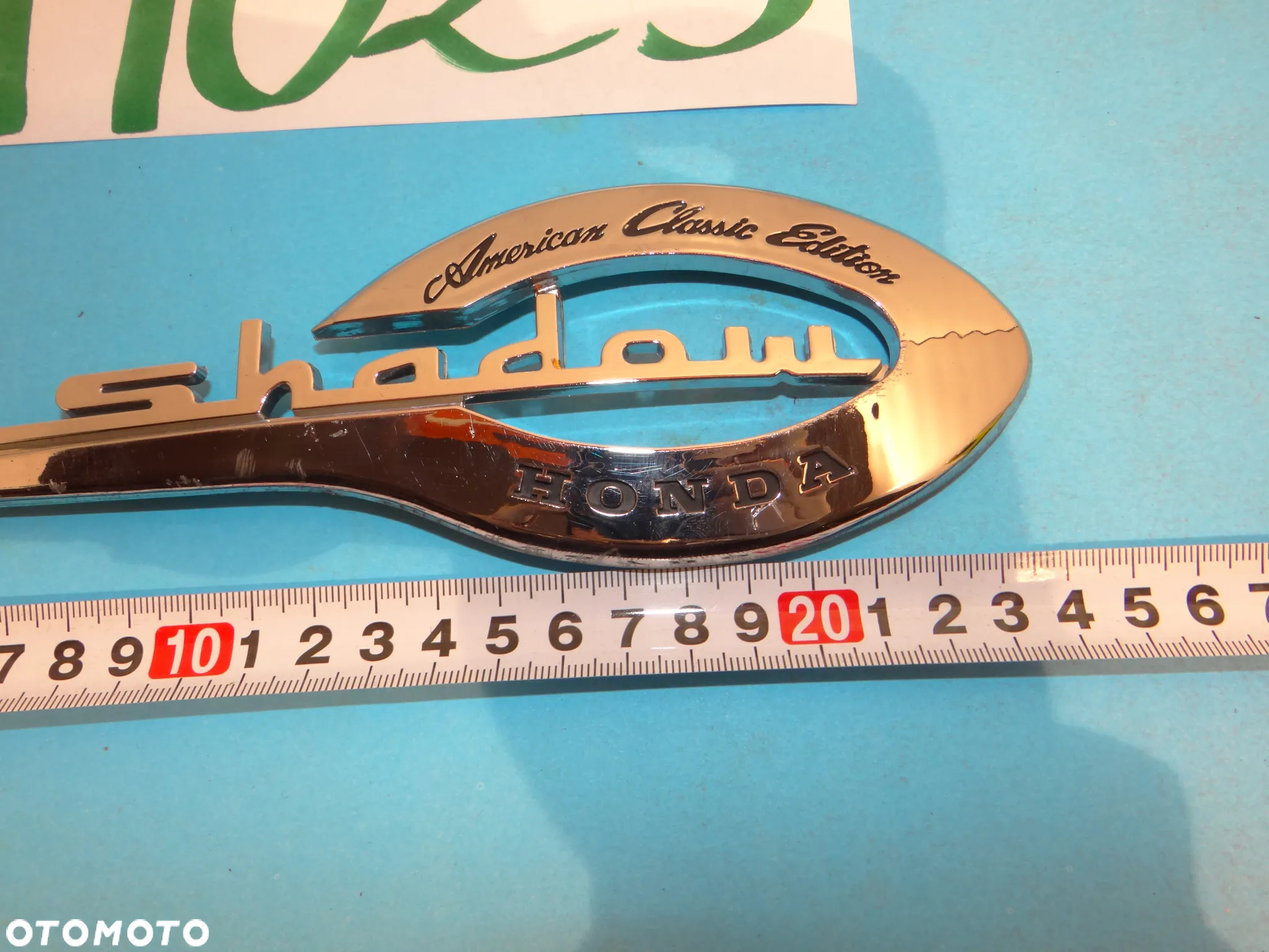 H025 HONDA SHADOW EMBLEMAT ZNACZEK NA BAK ZBIORNIK PALIWA PRAWA STRONA - 6