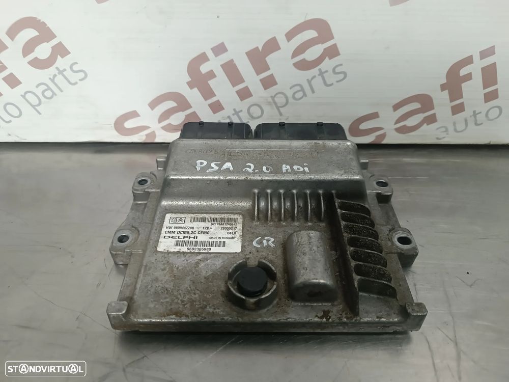 UNIDADE / CENTRALINA DO MOTOR / ECU PEUGEOT BOXER / CITROEN JUMPER 2.0HDI 9809447780 9692365980 28555217 DCM6.2C - 1