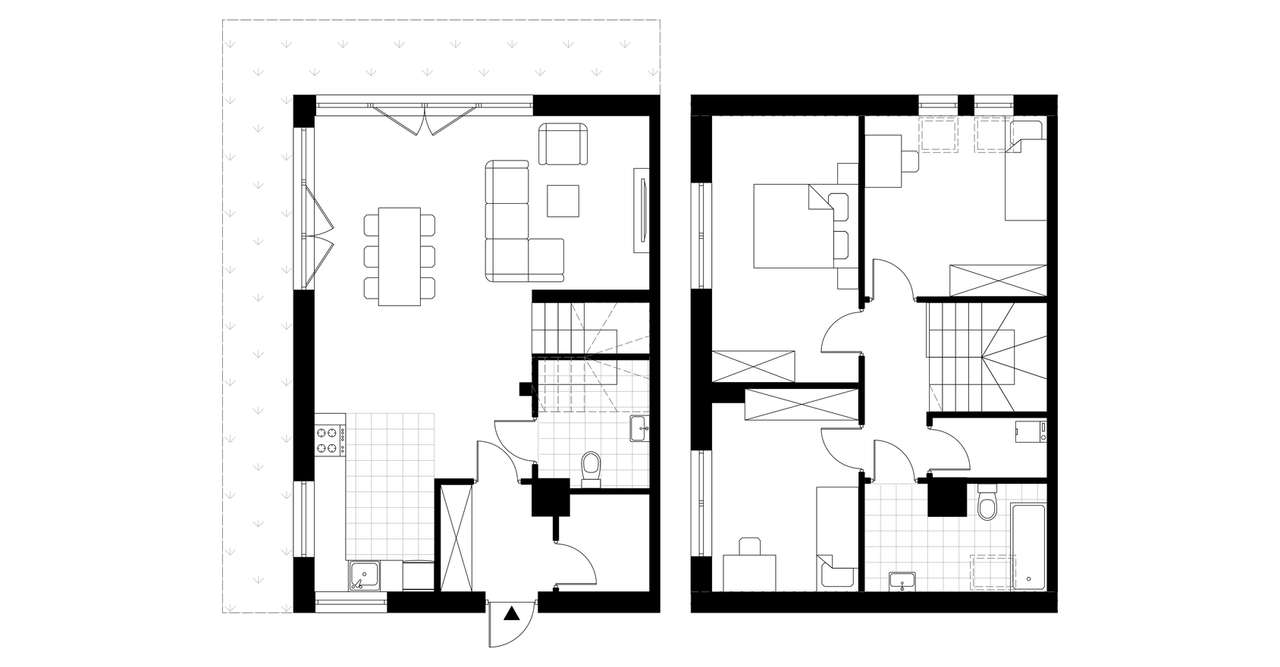 4-pokojowy dom 102m2 Bez Pośredników - Pełny obrazek: 5/9