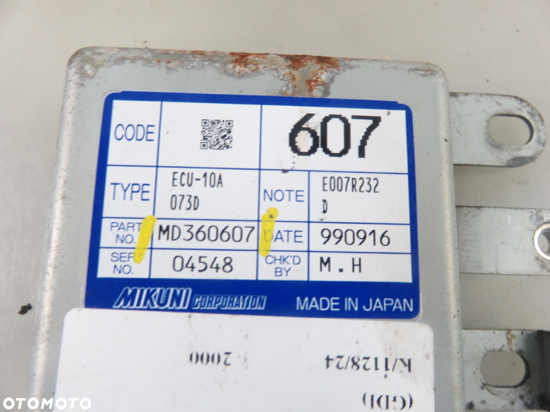 STEROWNIK WTRYSKU MITSUBISHI PAJERO PININ 1.8 GDI MD360607 - 4