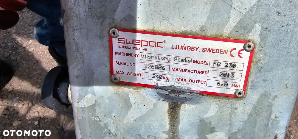 Zagęszczarka gruntu Swepac Honda wacker fb230 - 6