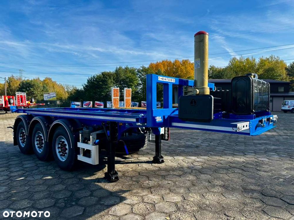 Inny MEGA TRAILERS - naczepa do przewozu kontenerów z wywrotem! z własną hydrauliką wywrotu! - 1