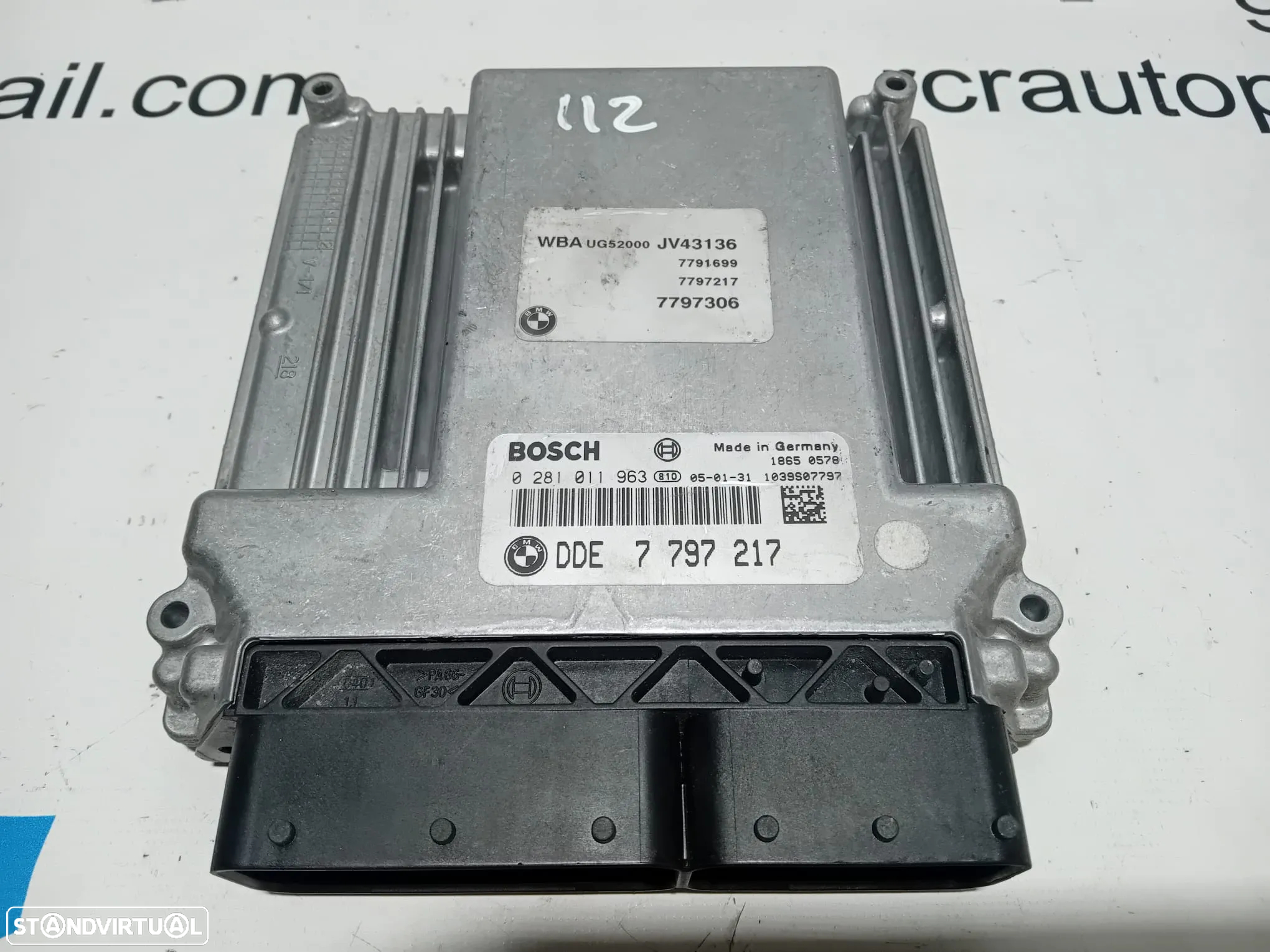 Centralina Bosch Original BMW M47 M47N2 M47N 7 7797 217 / 0 281 011 963 - 3