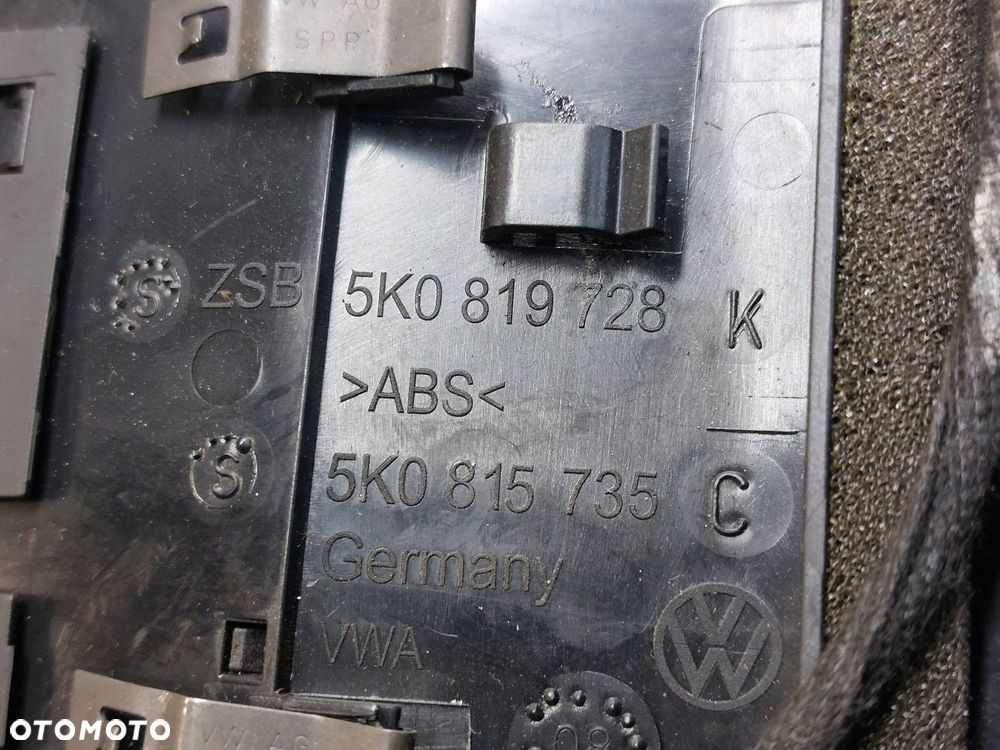 RADIO ODTWARZACZ + PANEL NAWIEWU RAMKA GOLF VI 5K0907044AJ 1K0035186AA - 16