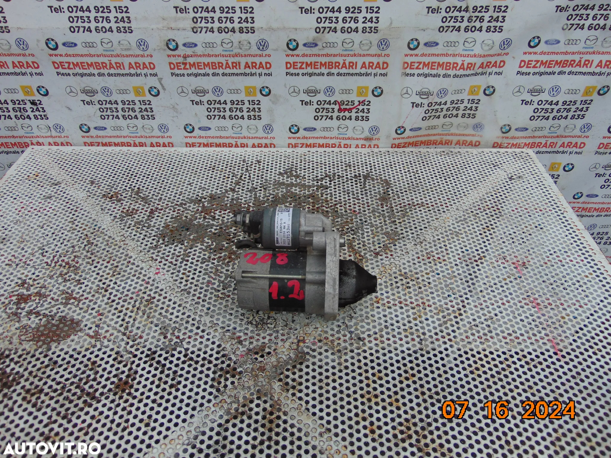 electromotor Peugeot 1.2vti 208 308 2008 Citroen c4 c3 Opel Corsa F crossland 1.21.2 - 4