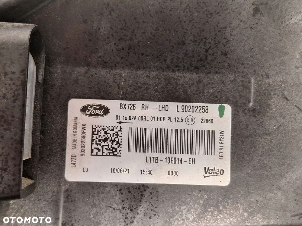 lampa przod prawa reflektor prawy ford puma mk2 2019- led europa demontaz - 6