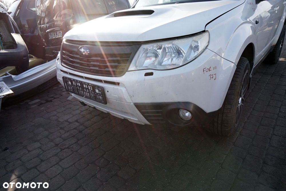 MASKA ZDERZAK BŁOTNIKI LAMPY FORESTER III SH 37J  SUBARU 2008-2013 BIAŁY PRZÓD KOMPLETNY - 8