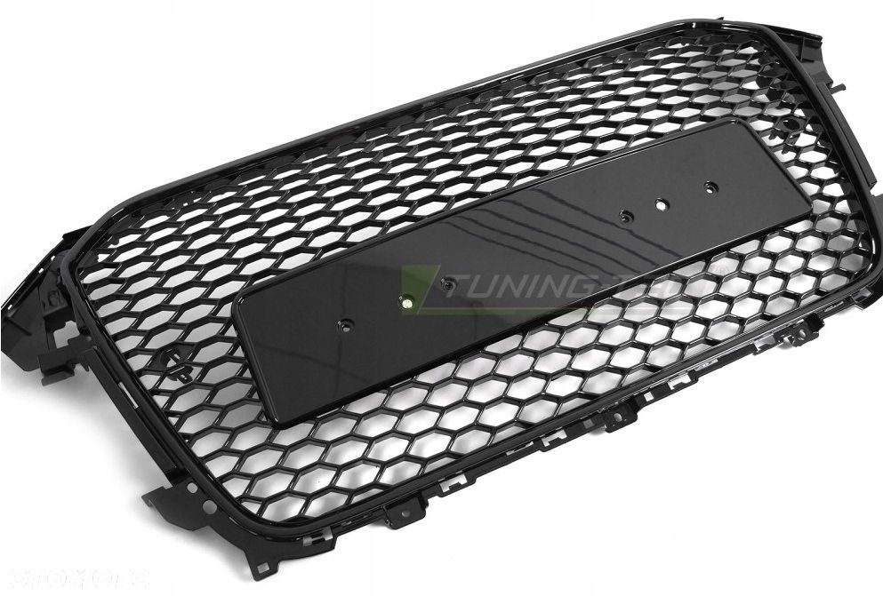 atrapa grill kratka plaster miodu czarna rs s4 look audi a4 b8 8k lift 11- - 3