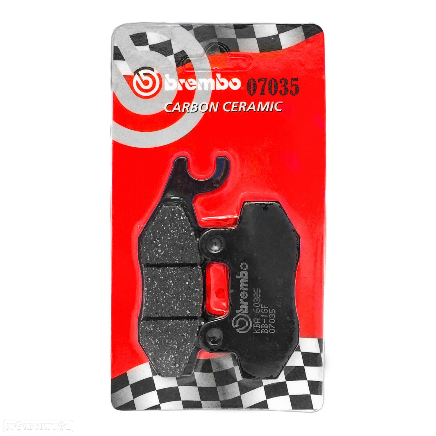 pastilhas de travão brembo 07035 KEEWAY SUPERLIGHT  KYMCO MALAGUTI  PEUGEOT - 1
