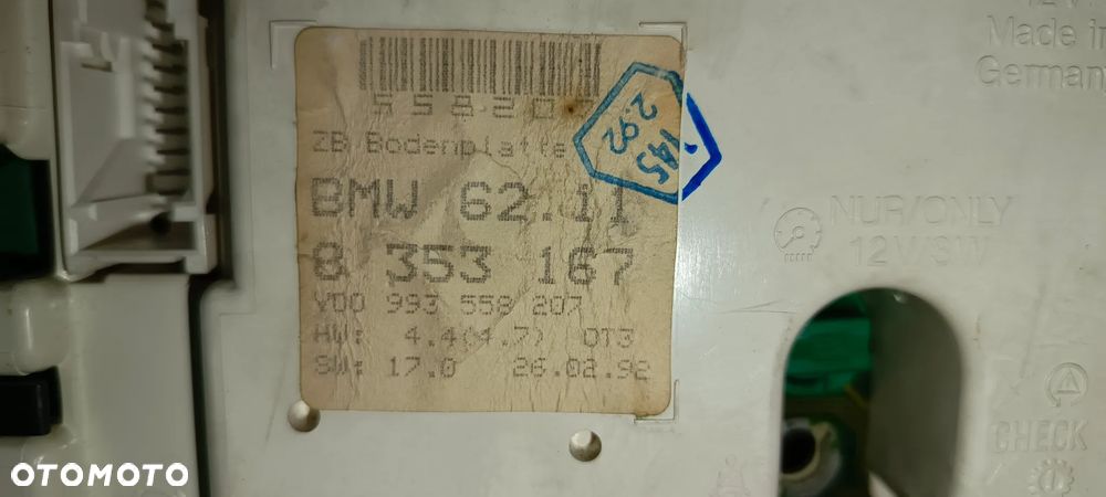 LICZNIK ZEGARY OBROTOMIERZ BMW E36 8353167 8357756 - 6