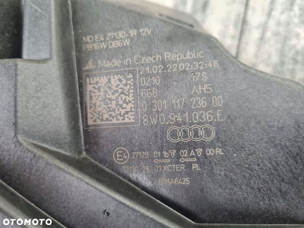 AUDI A4 S4 B9 Lampy przód Full Led Matrix 8W0941035E, 8W0941036E - 14