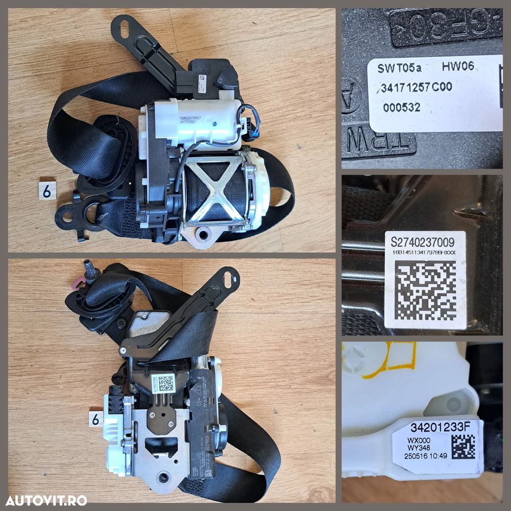 Panglica volan SZL spira panou comanda 4 butoane si 3 butoane distronic line assist HUD info panou comanda sport eco pro pdc esp centura de siguranta F11+LCI  F07 F06 F01 F48 F39 F20 F36 LCI G30 G31 - 7