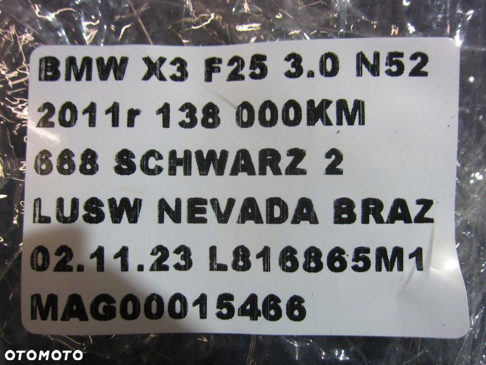 BMW X3 F25 3.0i N52 N52B30 2.8 WIĄZKA PRZEWODÓW SILNIKA INSTALACJA 7594745 - 9