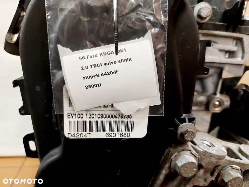 FORD KUGA MK1 2.0 TDCI VOLVO SILNIK SŁUPEK D4204T - 9