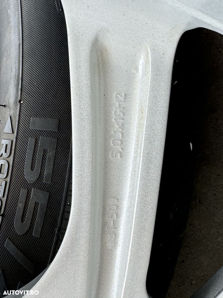 Vând jante aliaj BMW I3 pe 19” cu anvelope iarnă - 8