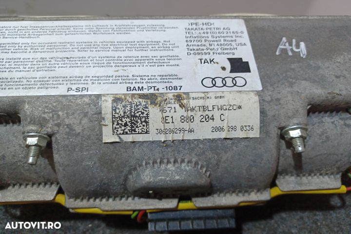 Airbag pasager 8E1880204C Audi A4 B7 [2004 - 2008] Avant wagon 5-usi - 3