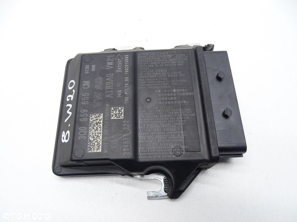 MODUŁ STEROWNIK SENSOR AIRBAG 3Q0959655CM SKODA OCTAVIA III LEON III - 2