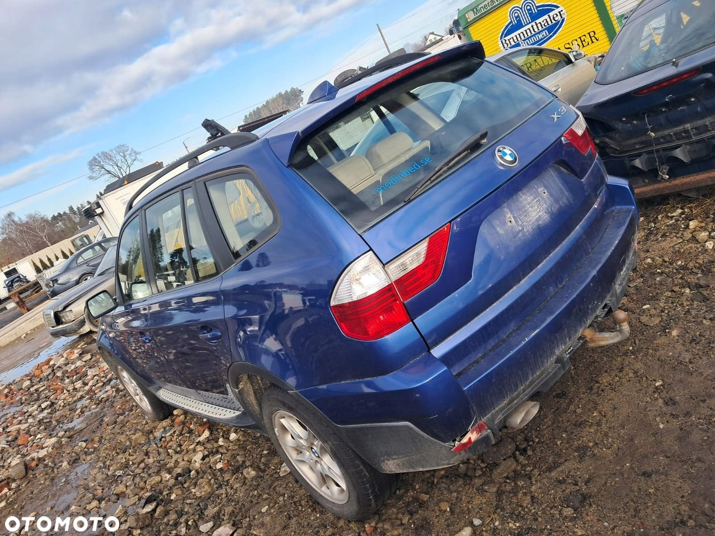 KLAPA BAGAŻNIKA TYŁ BMW X3 E83 06R LIFT KOD LAK A51/5 MONTEGOBLAU METALIC - 2