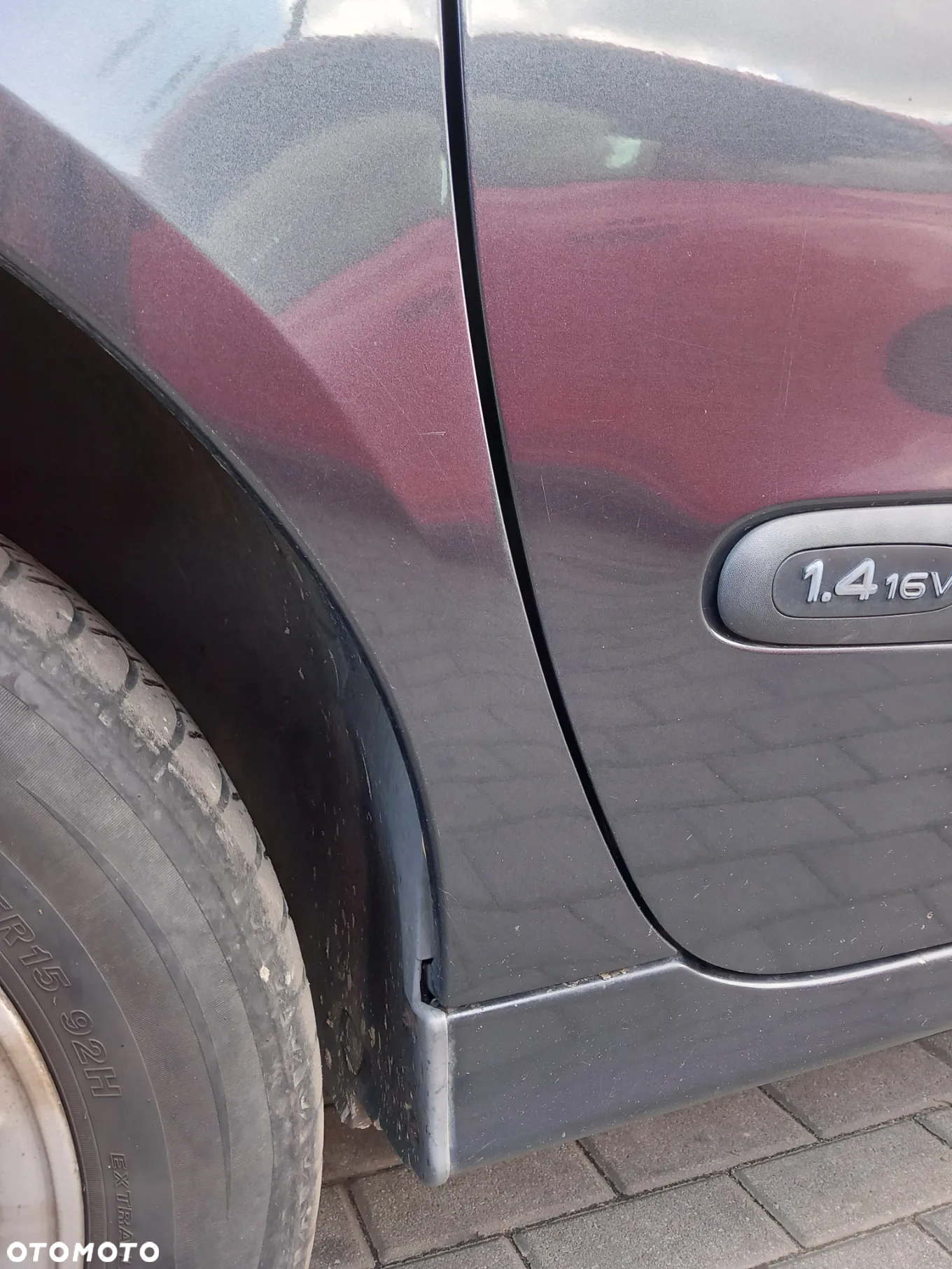 RENAULT SCENIC I BŁOTNIK LEWY PRZEDNI LWY PRZÓD KOLOR: TEB66 - 5